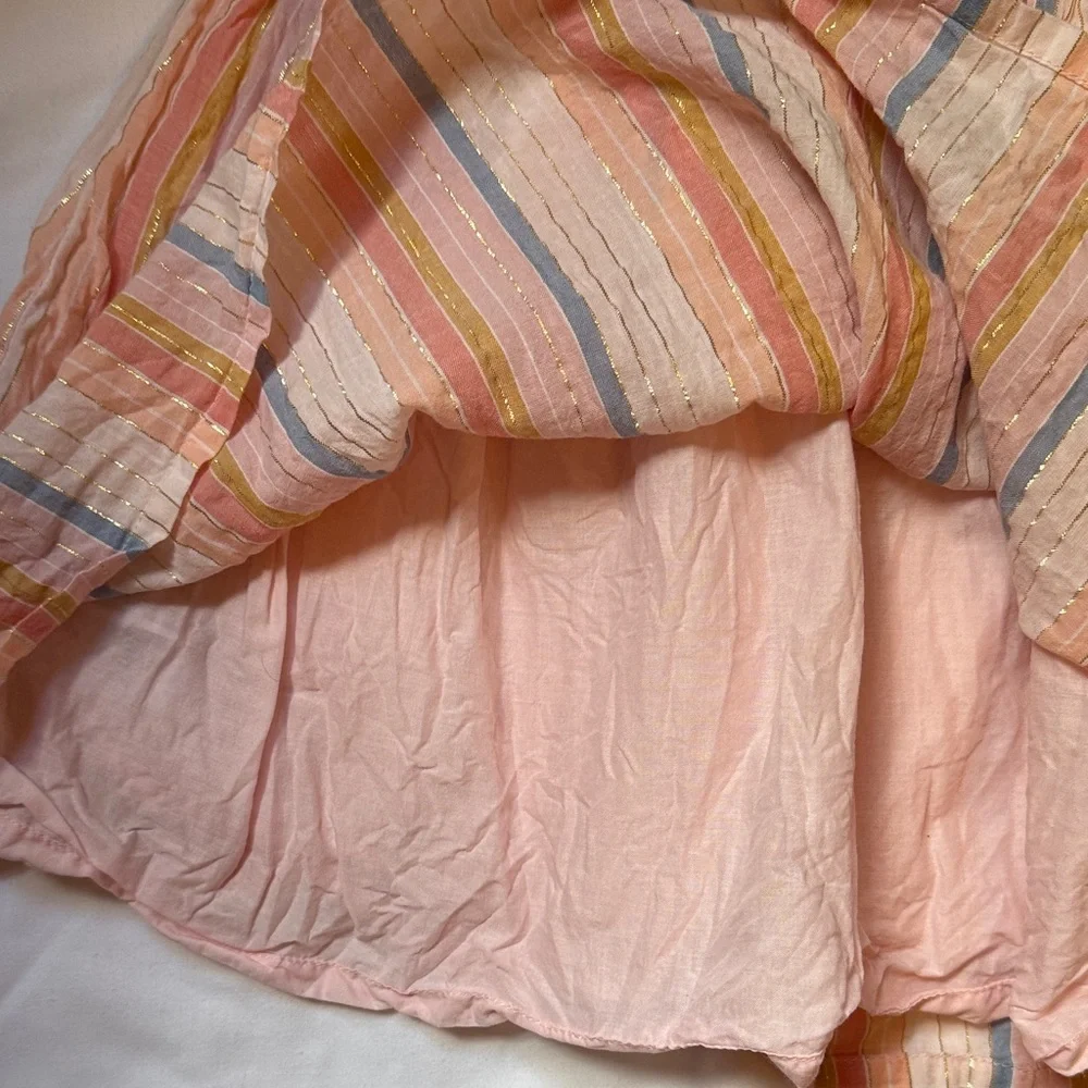 OshKosh B'gosh Striped Pink and Blue Kids Casual Dress